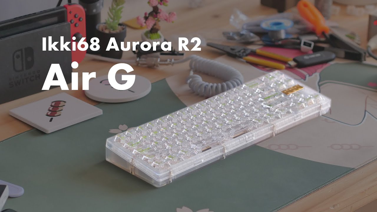 2022年最後に透明キーボードを作りたい。Ikki68 Aurora R2 - YouTube
