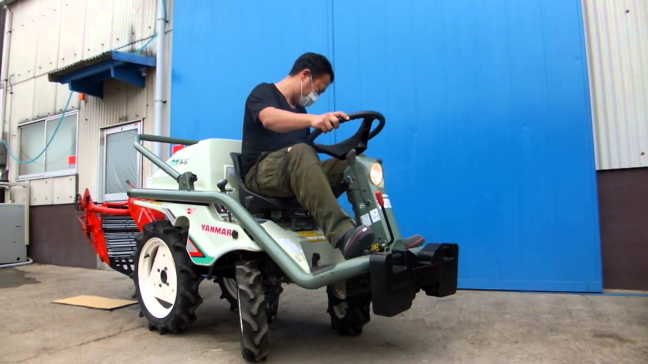 ヤンマーアグリカ A-10D 乗用管理機 - YouTube