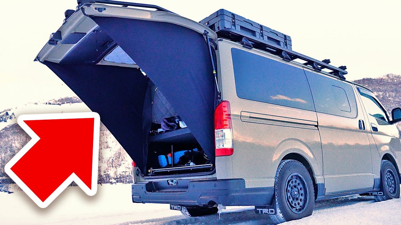 Super useful item] Installing an Eyes Blocker on a Hiace! [DIY