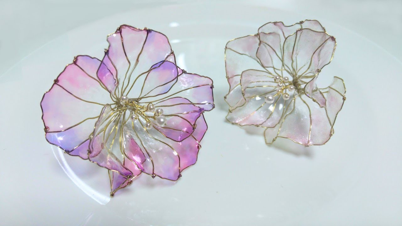 ディップアート】ワイヤーとディップ液で作る芙蓉の花の作り方 How to