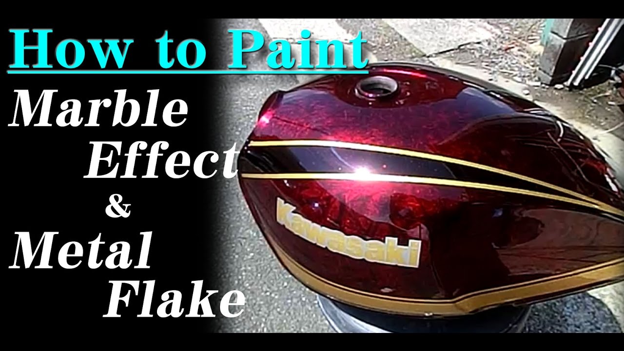 How To Custom Paint a Motorcycle with Marble & Metal Flake
