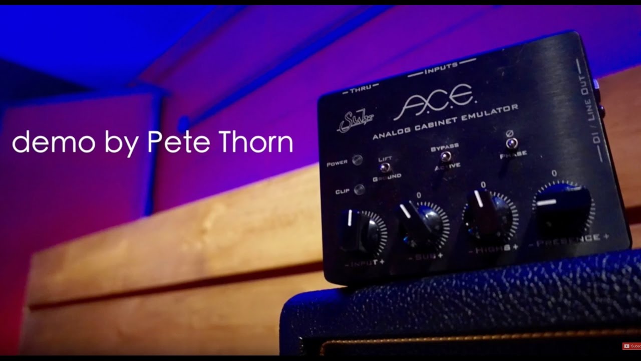 Suhr ACE Analog Cabinet Emulator, demo by Pete Thorn - YouTube