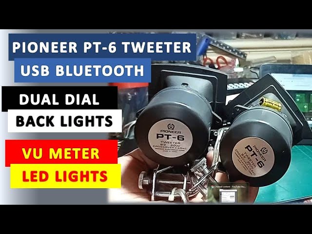 Pioneer PT-6 Tweeter Sound Test │ DIY 8 track cassette USB