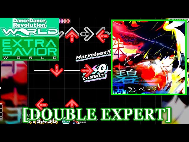 DDR WORLD】 朱と碧のランページ[AKA to AO no rampage ] / NU-KO