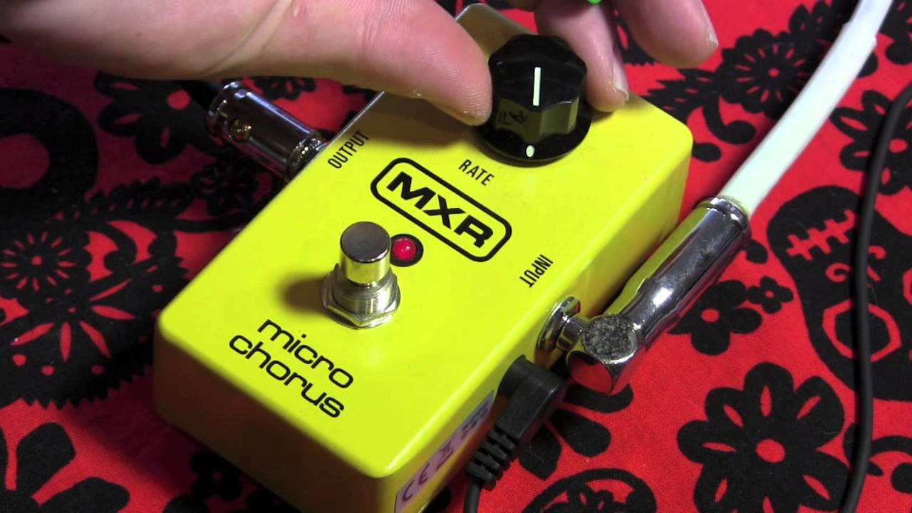MXR Micro Chorus guitar effects pedal demo with Stratocaster - YouTube