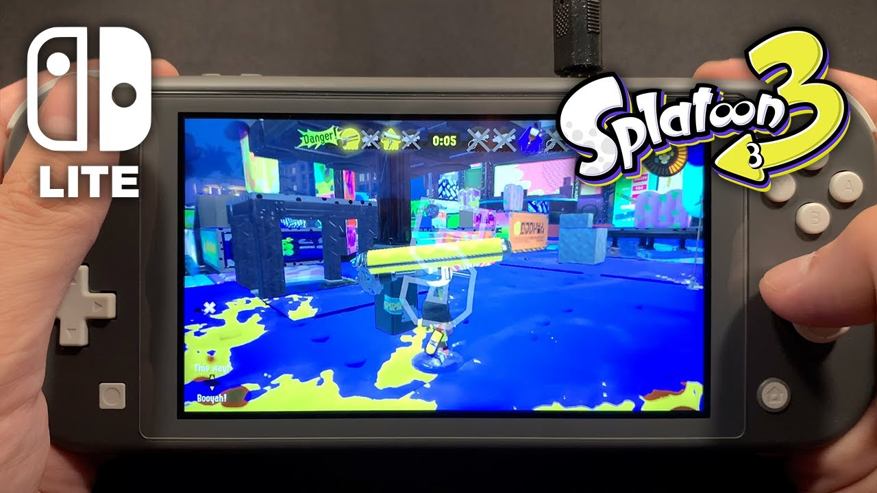 Splatoon 3 on Nintendo Switch Lite - YouTube