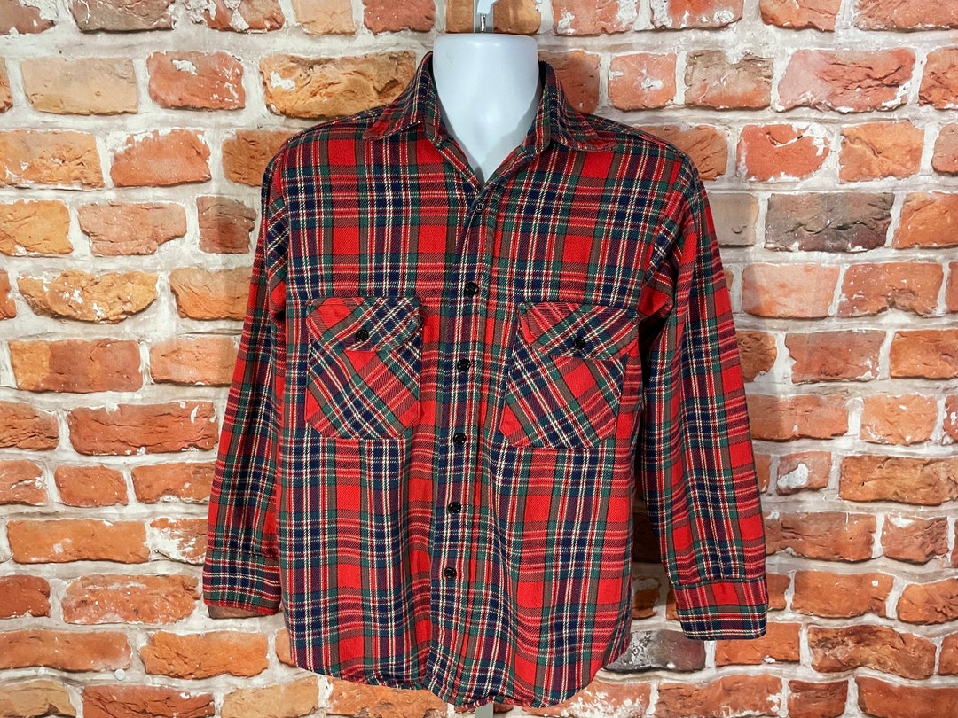 Vintage 70s Frostproof Flannel Shirt - Fits M/S - Grandpa Cabin