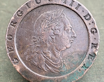 1797 年 カートホイール 2 ペンス コイン ジョージ 3 世 - Etsy 日本