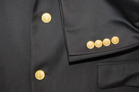 Brooks Brothers Madison Country Club Loro Piana Mens Gold Button