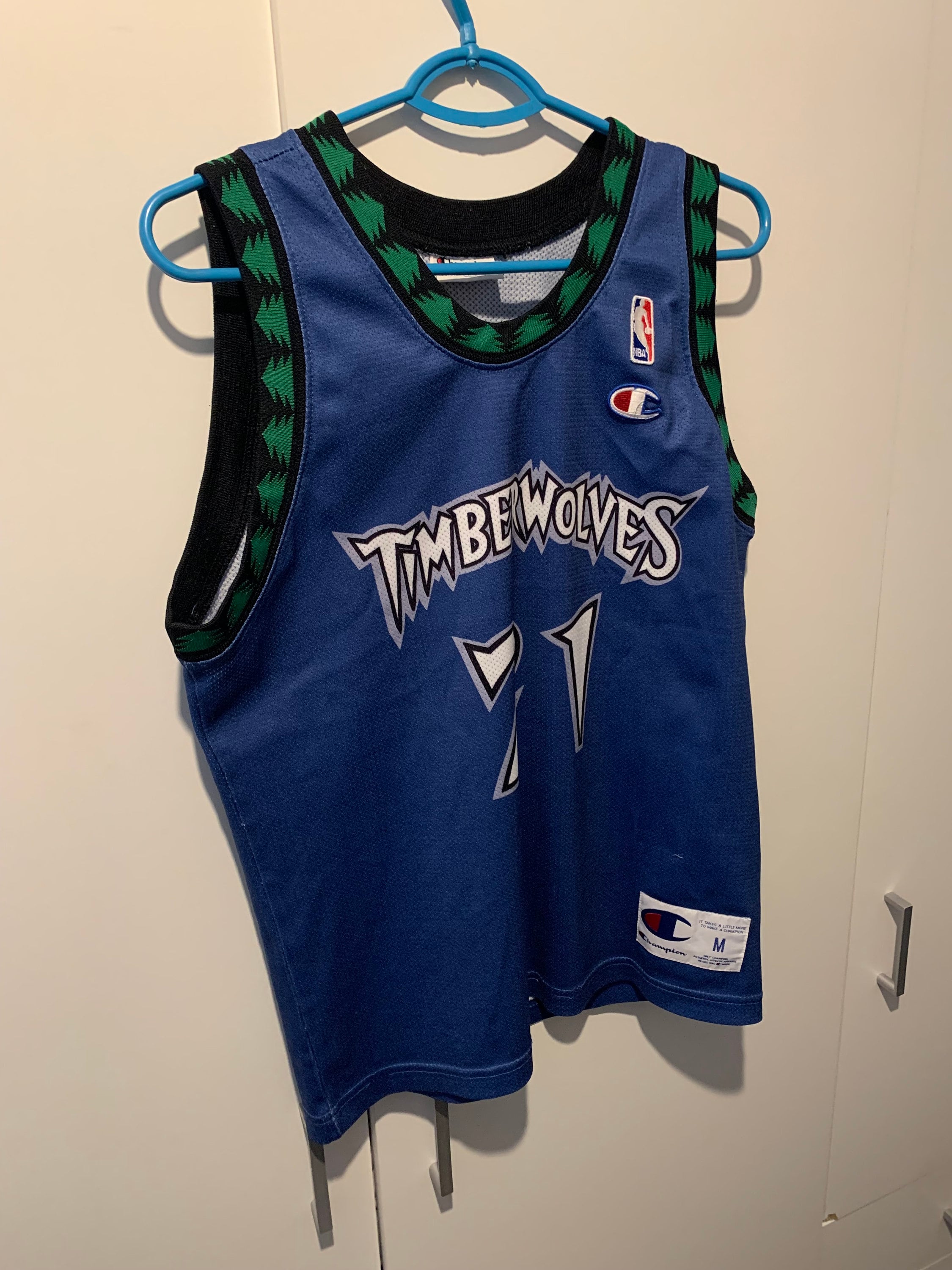 Champion Jersey Minnesota Timberwolves Size XS NBA Kevin Garnett