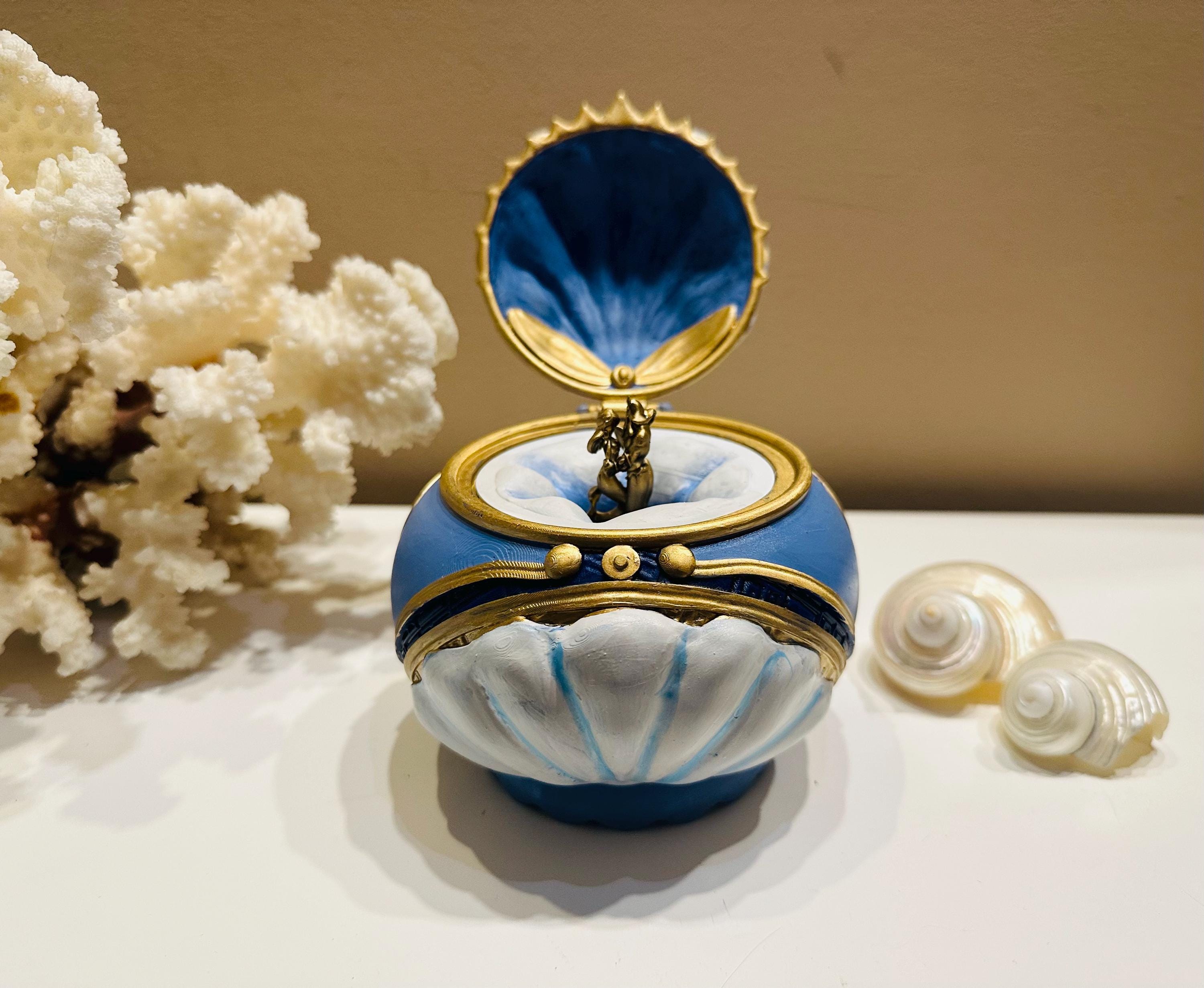 リトル・マーメイド アテネア・トリトン アリエル オルゴール - Etsy 日本