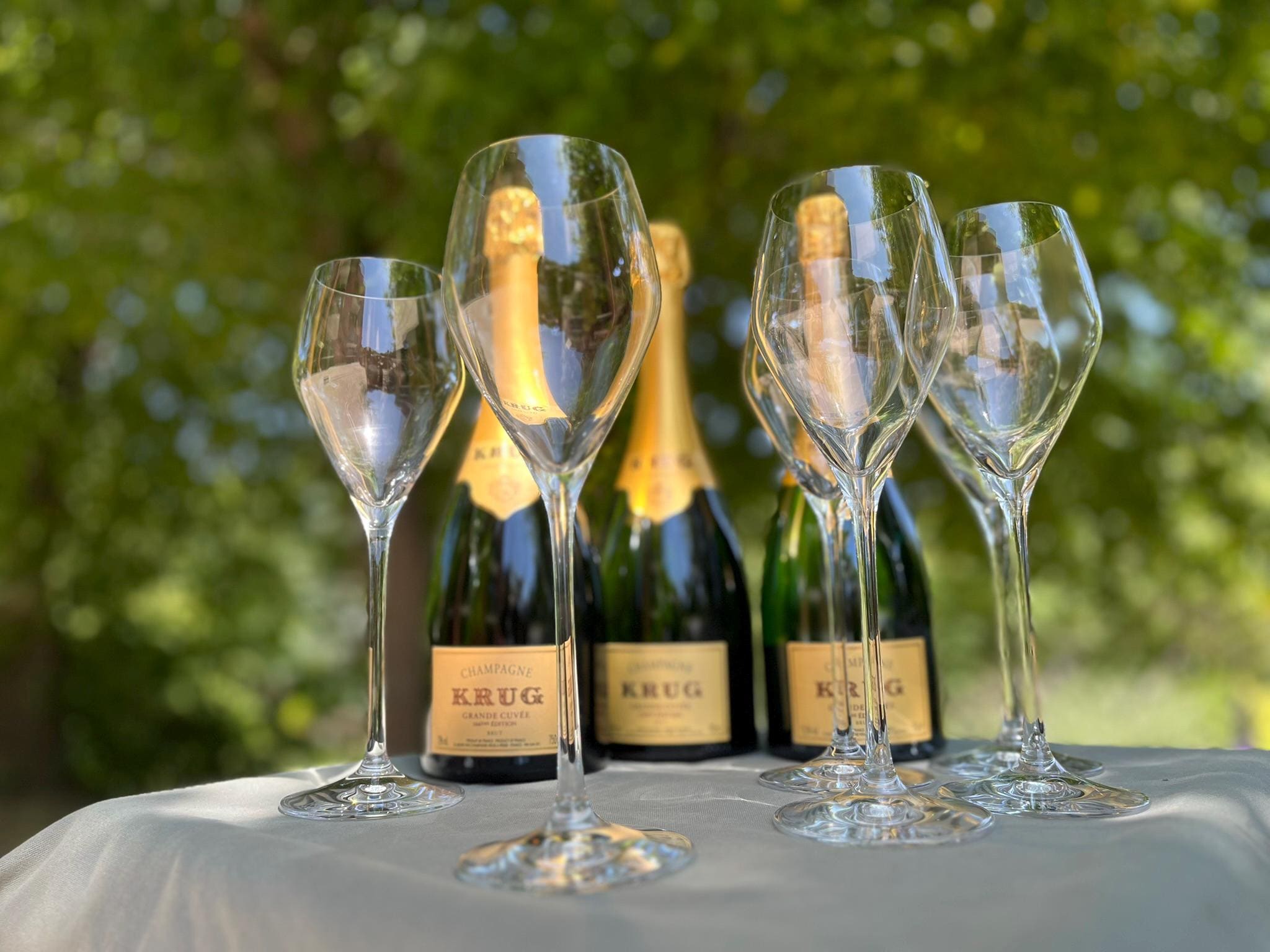 KRUG Champagne – the Joseph – 6-piece Riedel Crystal Glass Set