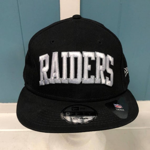 VTG 90s NFL Los Angeles Raiders Arch Logo SNAPBACK Hat New Era