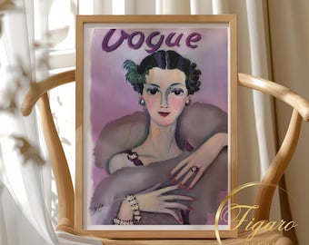 ヴィンテージヴォーグの表紙プリント：1922年5月アールデコ