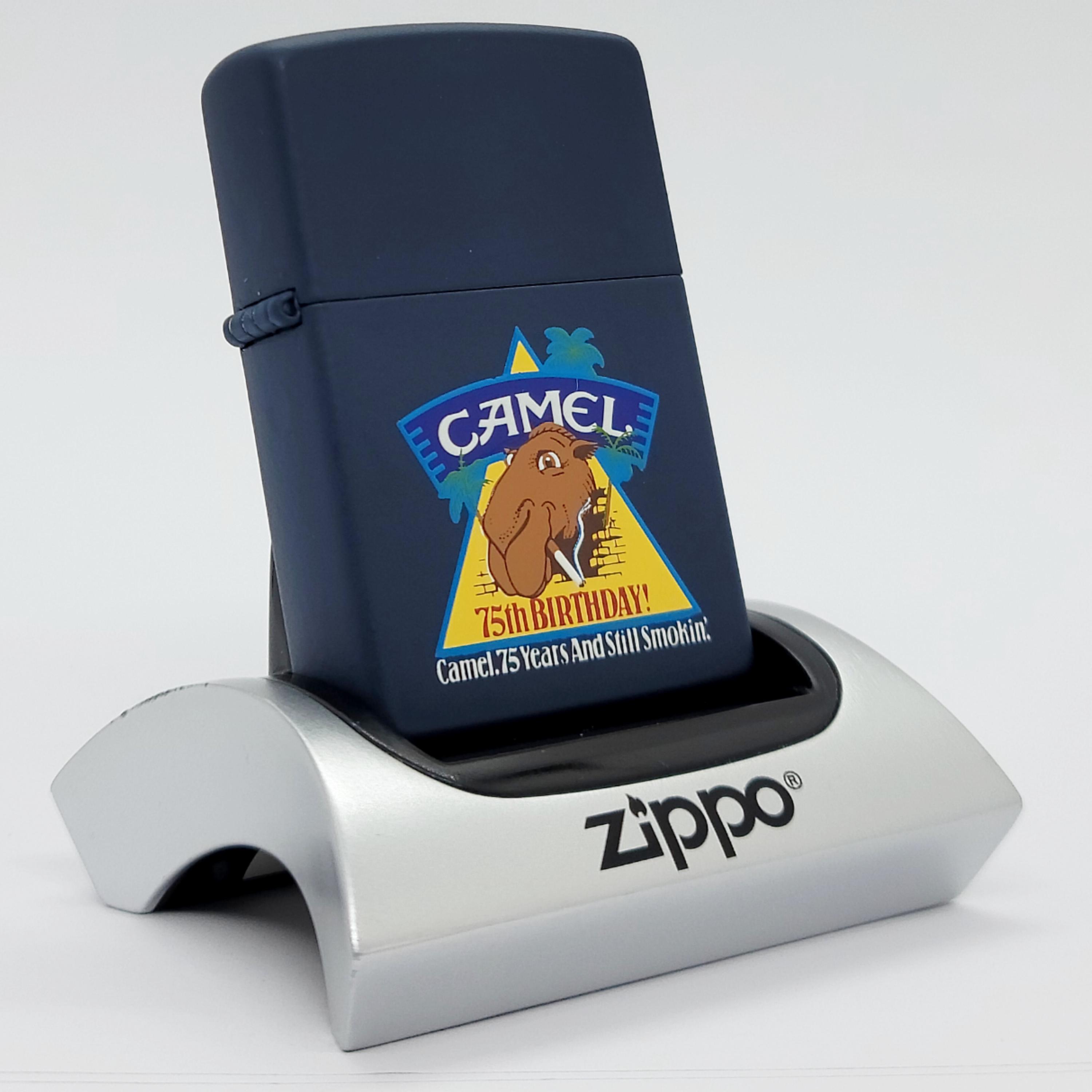 Vintage 1996 Camel Joe Camel 75th Birthday Zippo Lighter - Unique