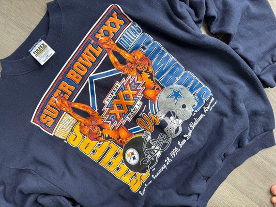 Vintage 90's Super Bowl XXX Pittsburgh Steelers Dallas Cowboys NFL