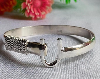 Handmade .925 Silver Caribbean Hook Bracelet. Free Shipping in a