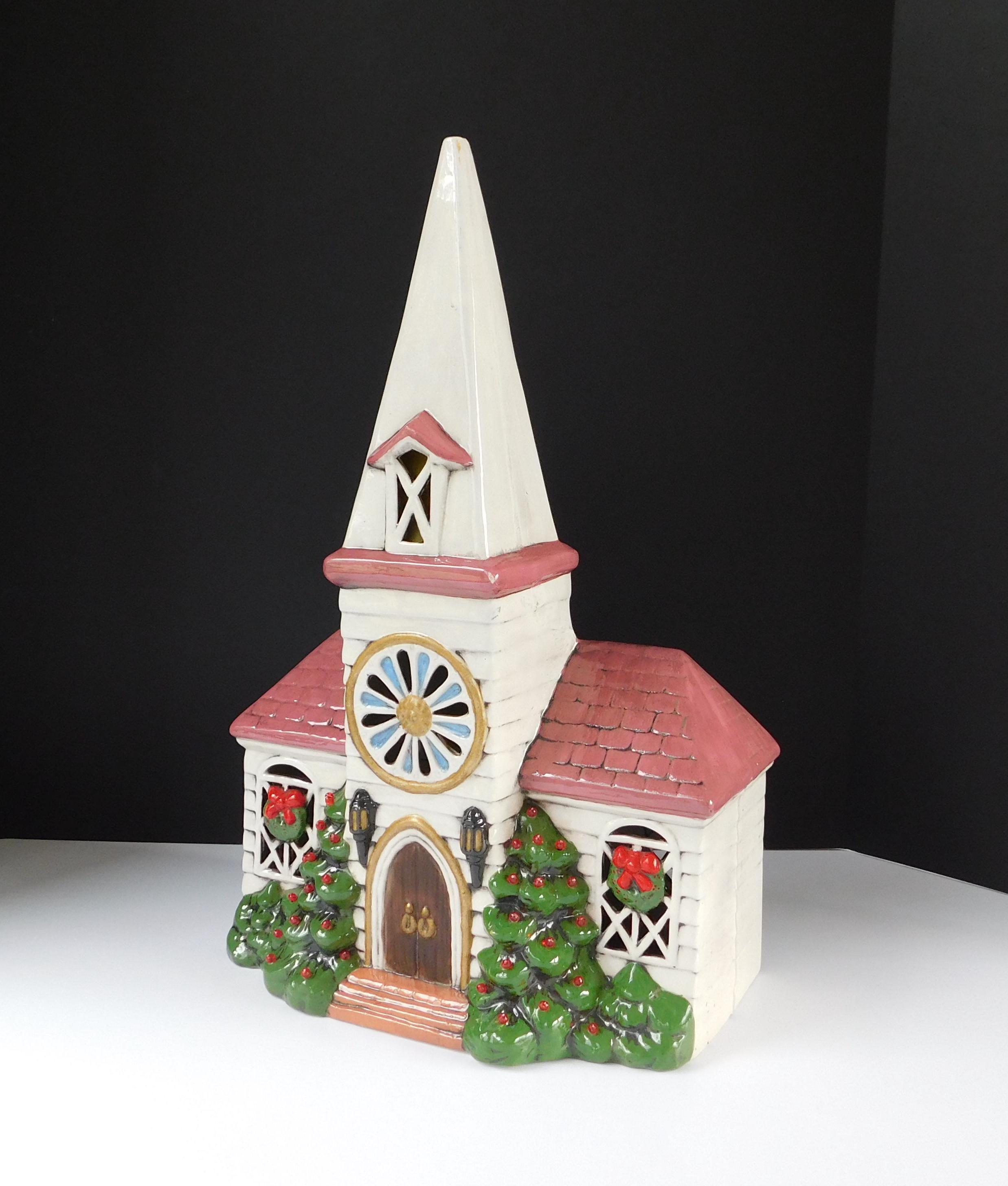 Large 1970s Le Fauve Mold Ceramic Christmas Church - Etsy