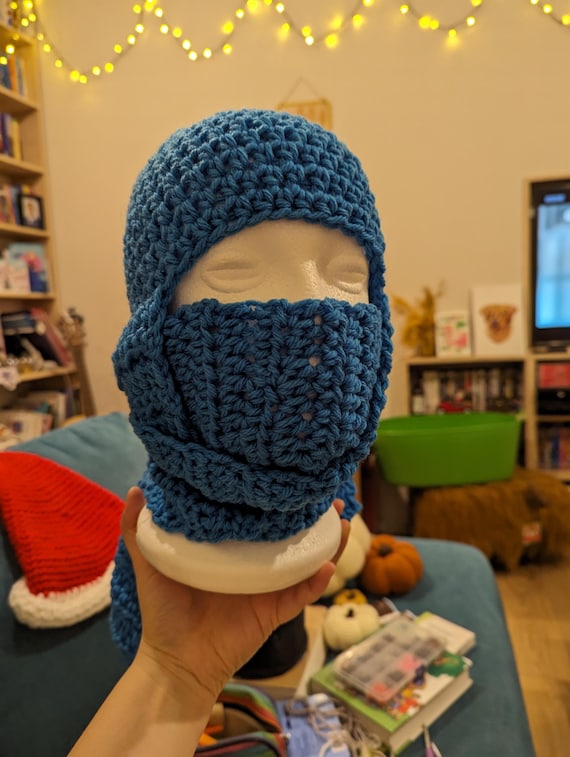 Ninja Hat, Winter Novelty Crochet Hat, Toddler, Child and Adult