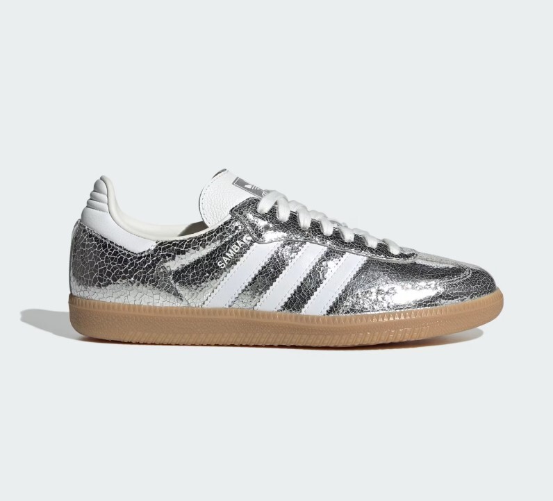 Adidas originals Women's SAMBA OG W Silver Metallic / Cloud White