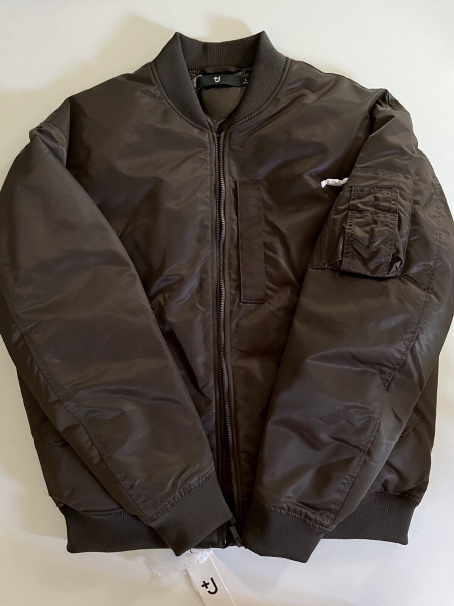 Uniqlo +J Jil Sander Men Hybrid Down Oversized MA-1 Jacket LARGE
