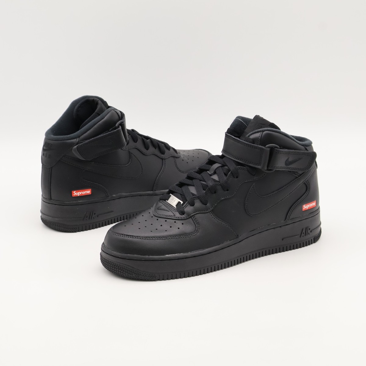FZ8784-001 Supreme Nike Air Force 1 Mid Black FW24 (Men's) | eBay