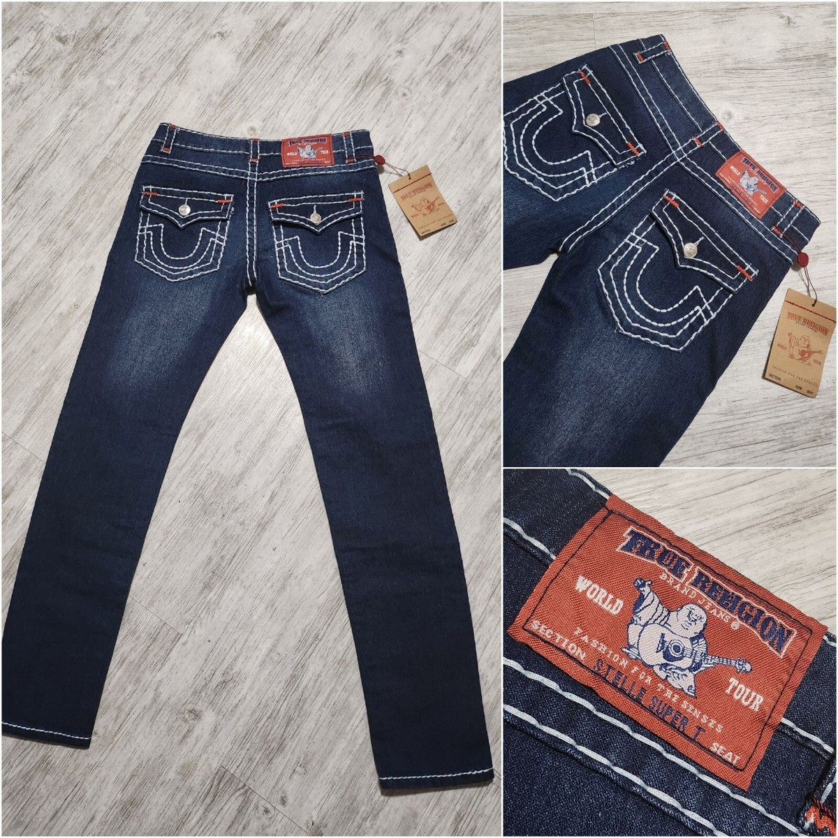 NWTs MSRP $455 True Religion Brand Jeans Billy Super T RED LABEL