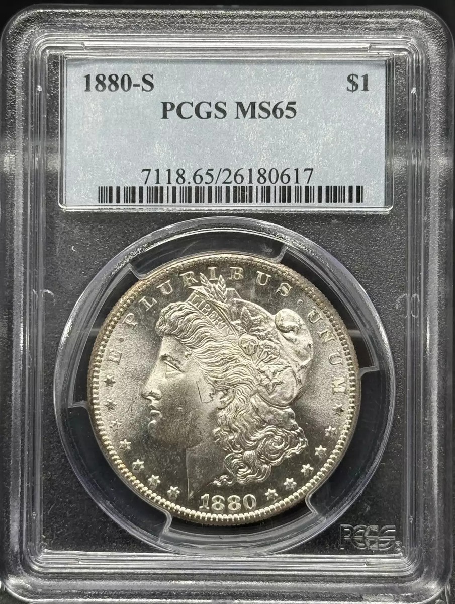 1880 S Morgan Silver Dollar PCGS MS-65 | eBay
