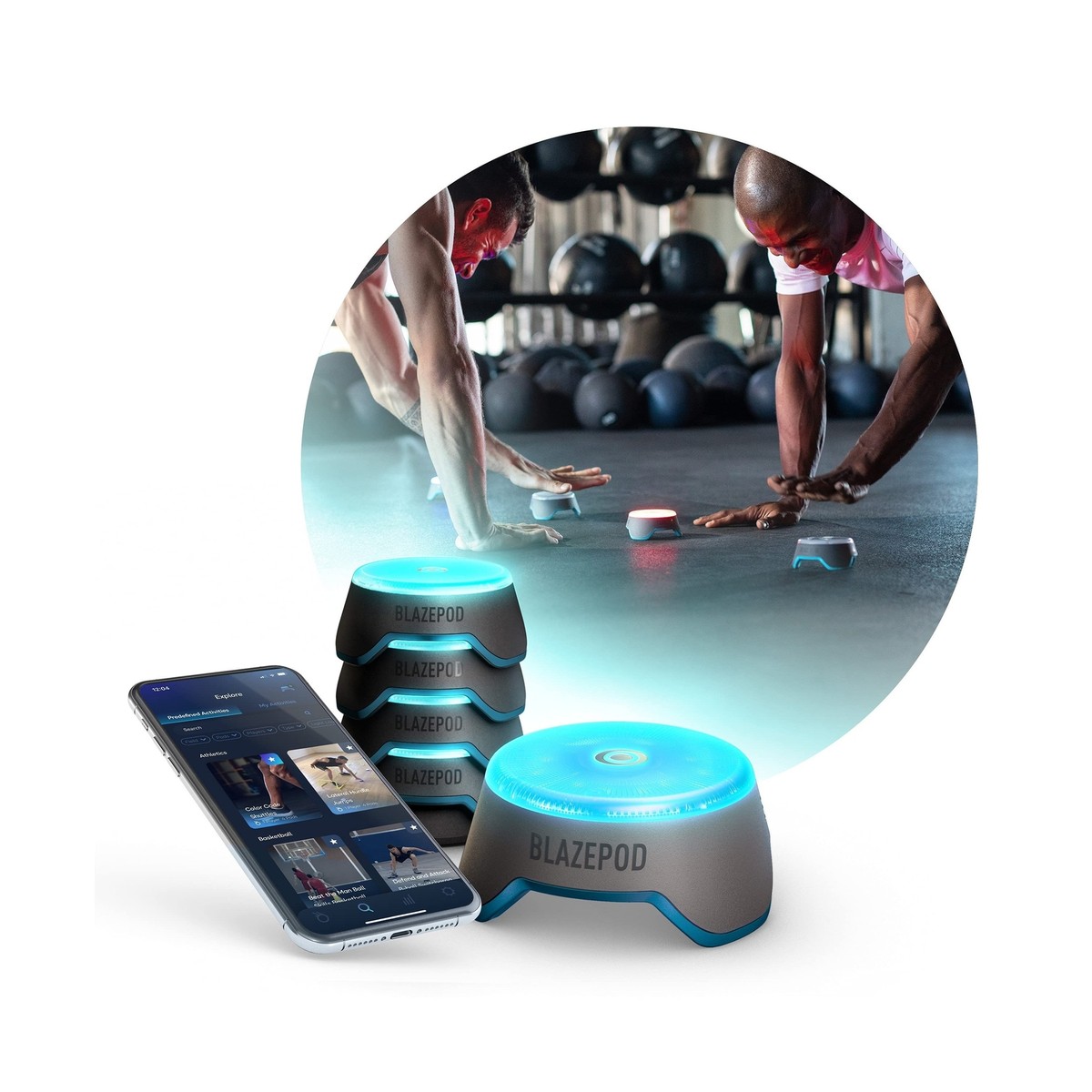 BlazePod Flash Reflex and Reaction Training LED Light Pods That