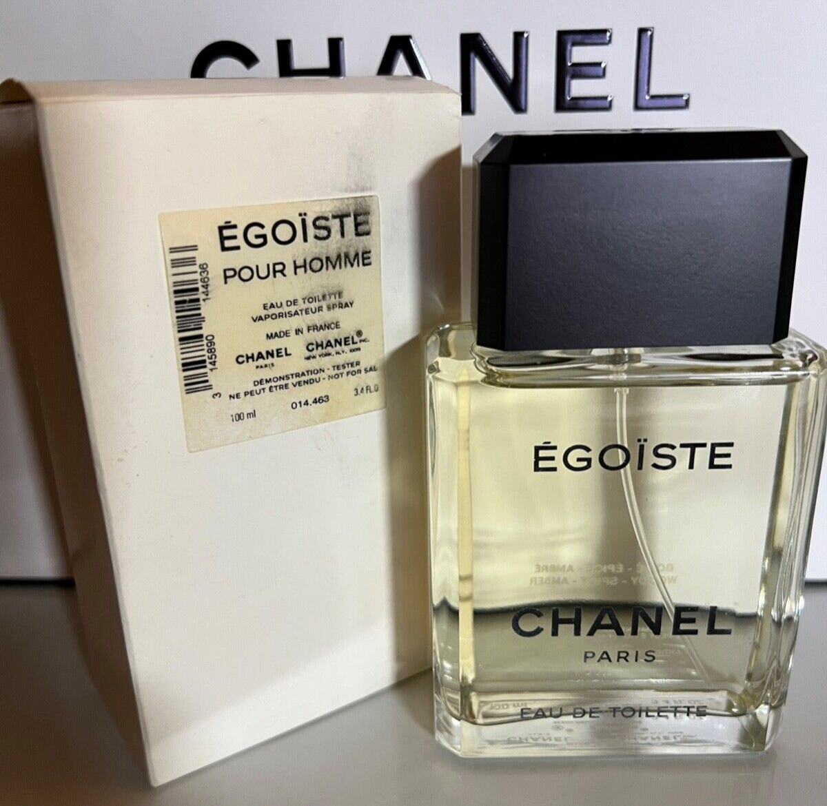 NIB CHANEL EGOISTE POUR HOMME 3.4oz/100ml EDT Spray, Rare