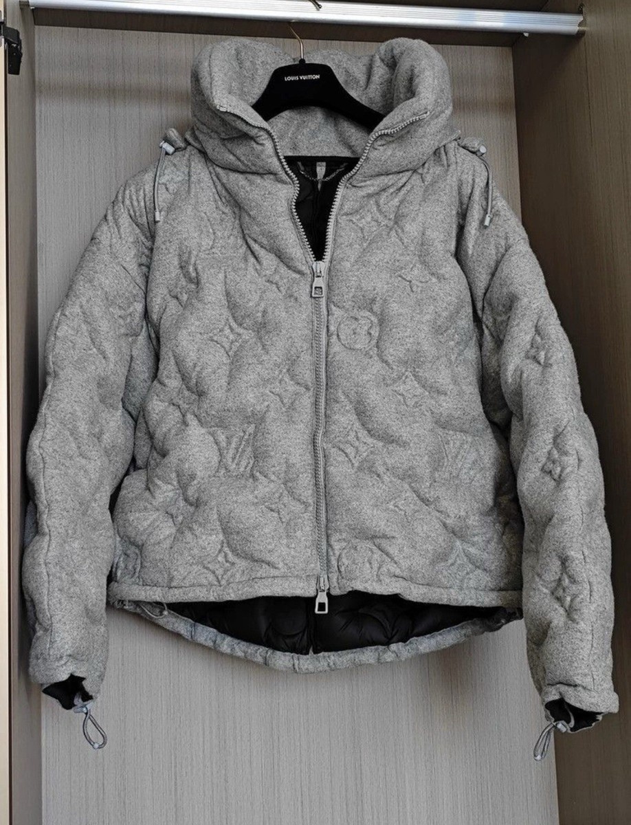 Louis Vuitton Grey Monogram Boyhood Puffer Jacket | eBay