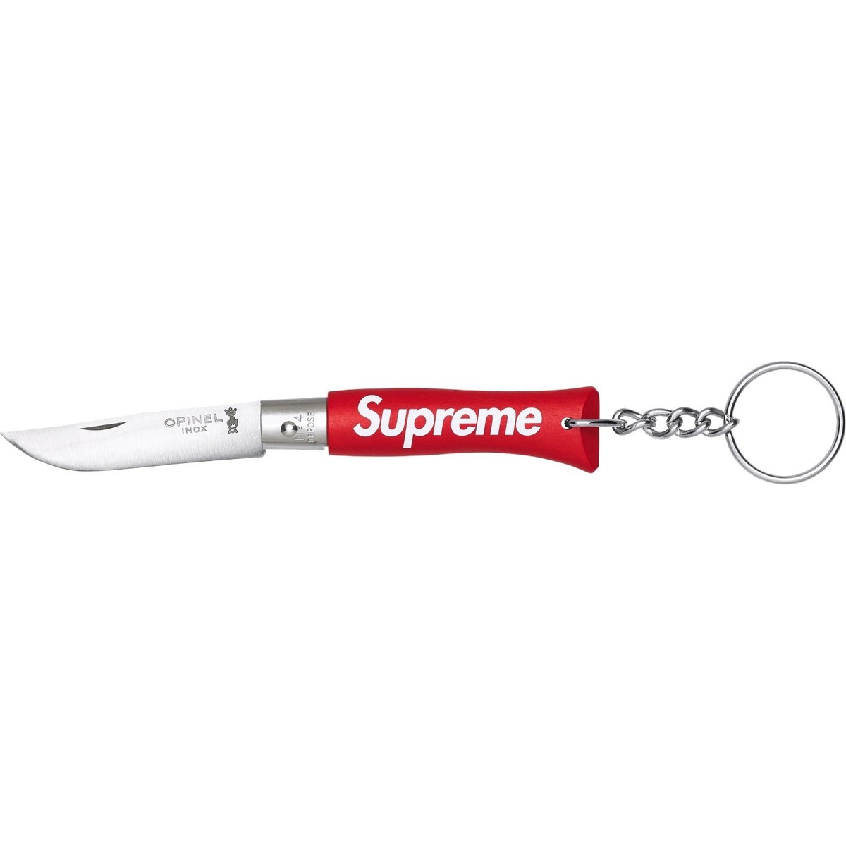 Supreme x Opinel No. 4 Knife Keychain Black Red Green 3colors FW25
