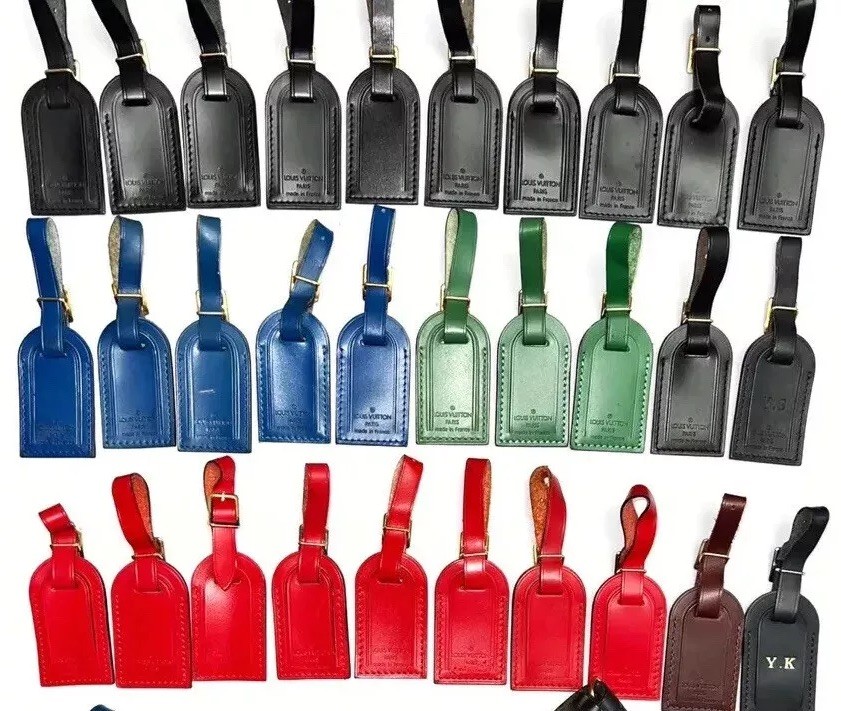 Louis Vuitton Black Name Tag Goldtone Buckle SMALL 1 Piece - | eBay