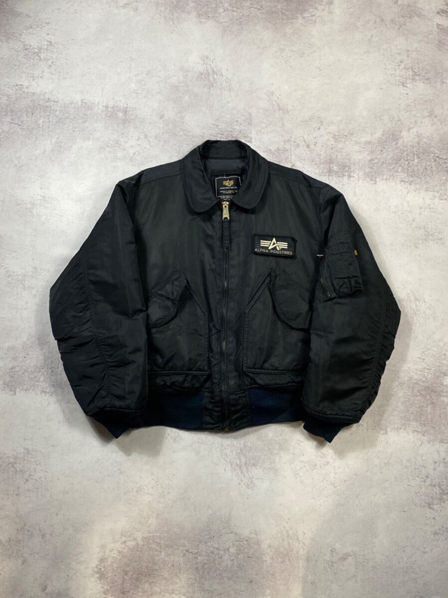 Vintage Alpha Industries CWU 45 Pilot Bomber Jacket Size L | eBay