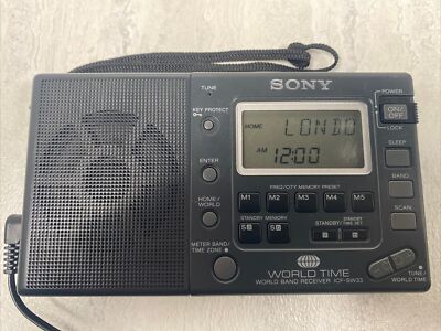 SONY ICF-SW33 SHORTWAVE WORLD BAND RADIO MW/SW/FM RECEIVER AN-71
