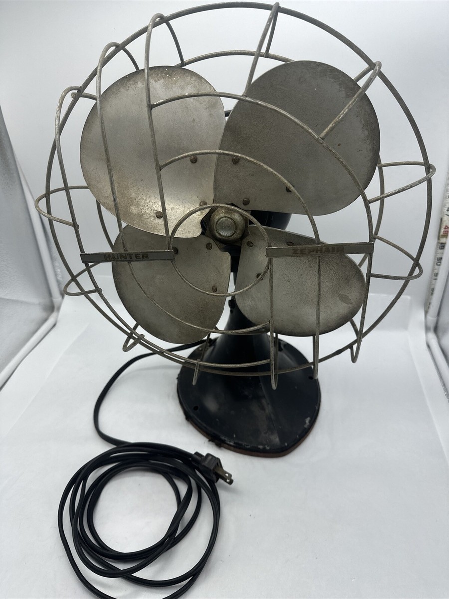 Hunter Zephair Vintage Fan 1946-1949 235 C-12 Tested! Works! | eBay