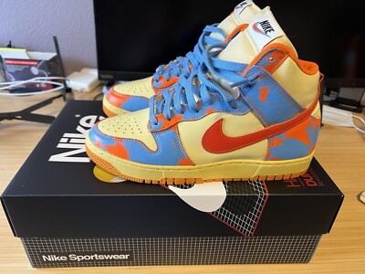 Size 9 - Nike Dunk High 1985 SP Orange Acid Wash 2022 195241242538