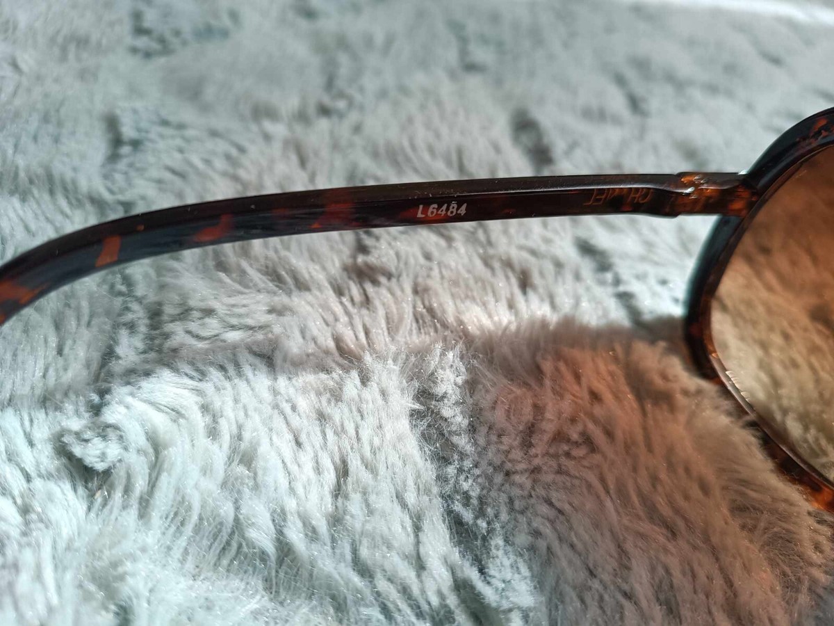 coco chanel sunglasses women used brown round big y2k vintage gold