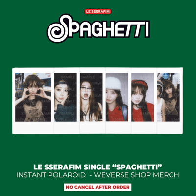 LE SSERAFIM SPAGHETI 直筆サイン weverse カズハ LE SSERAFIM