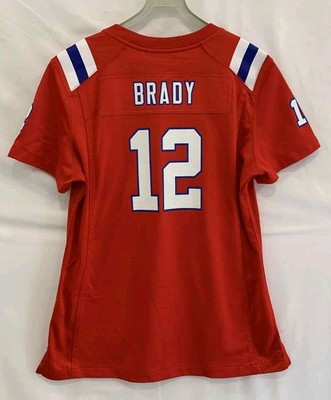 Nike NFL On Field Tom Brady #12 New England Patriots Red Jersey