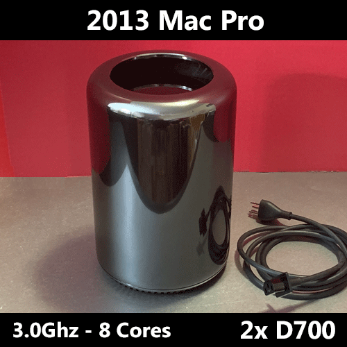 2013 Mac Pro | 3.0GHz 8-Cores | Dual D700 | 64GB RAM | 1TB Apple