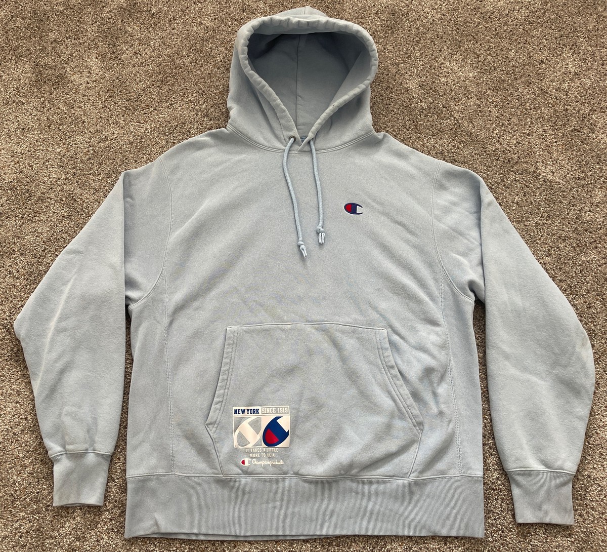 Vtg Mens Large Champion Reverse Weave New York City NYC Pullover