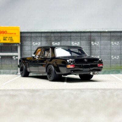 Liberty 1/64 Mercedes-Benz 300 SEL Black Diecast car Model Toy
