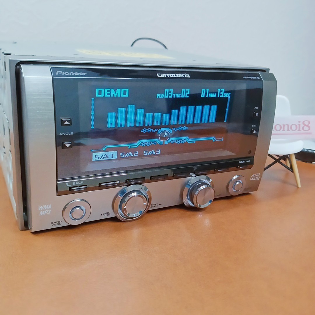 Pioneer Carrozzeria FH-P099MD 2DIN Car Audio CD MD DSP EQ Tested