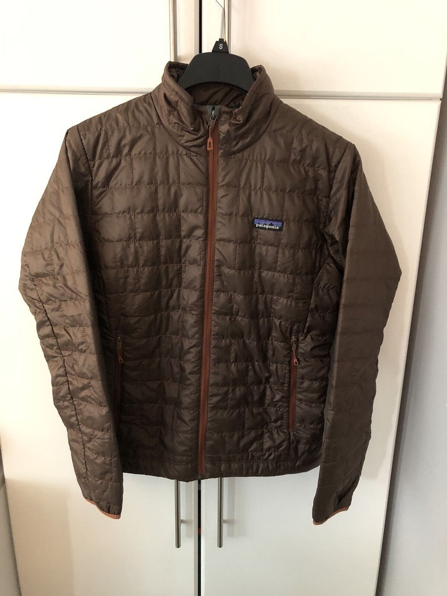 NWT Patagonia Men's Nano Puff® Jacket Size Small Cone Brown/Camo