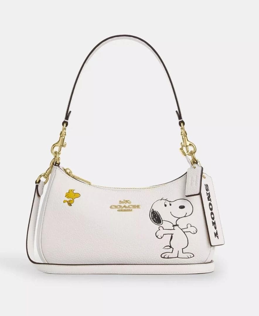 Buy COACH x PEANUTS Teri Shoulder Bag Snoopy Chalk Multi CBJ76