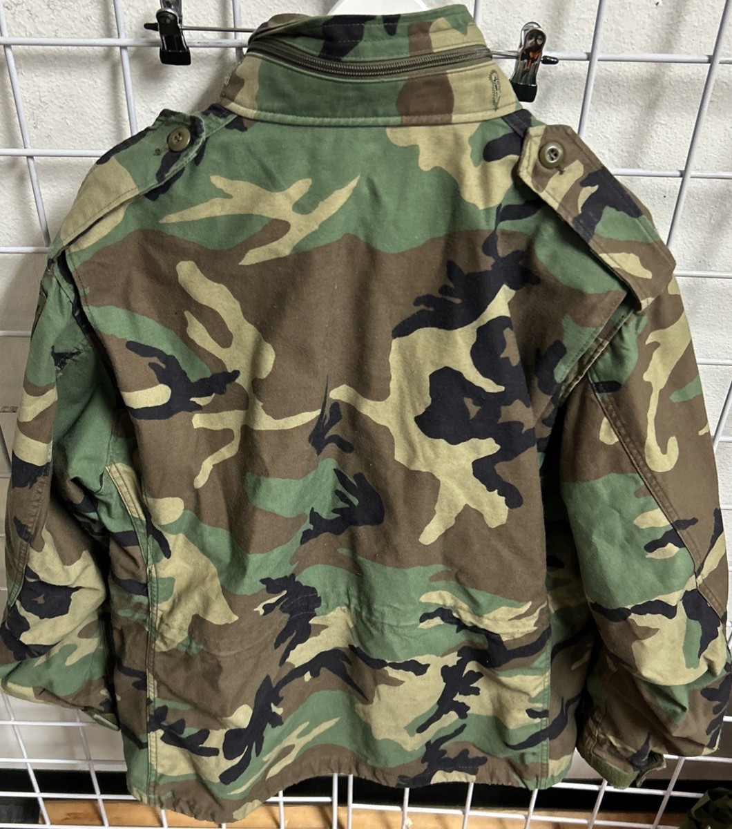 US ARMY M65 BDU Cold Weather Woodland Field Jacket/Coat MED REG | eBay