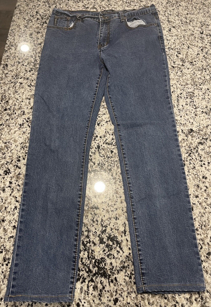 Vintage Armani Jeans Made In Italy Simin T W31 L28 Blue Straight