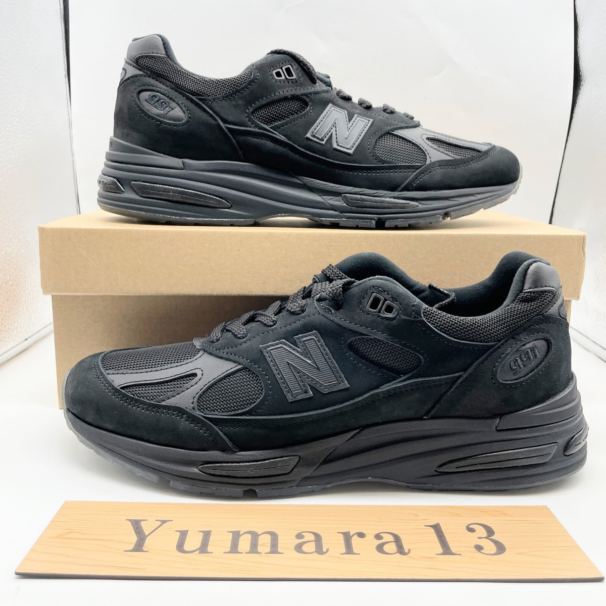 Stone Island × New Balance 991V2 Ghost Black U991SK2 Men's Size | eBay