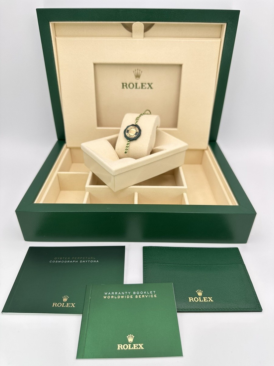 Original ♛ Rolex Watch Big Box X-LARGE + Booklets* set + COSC Tag